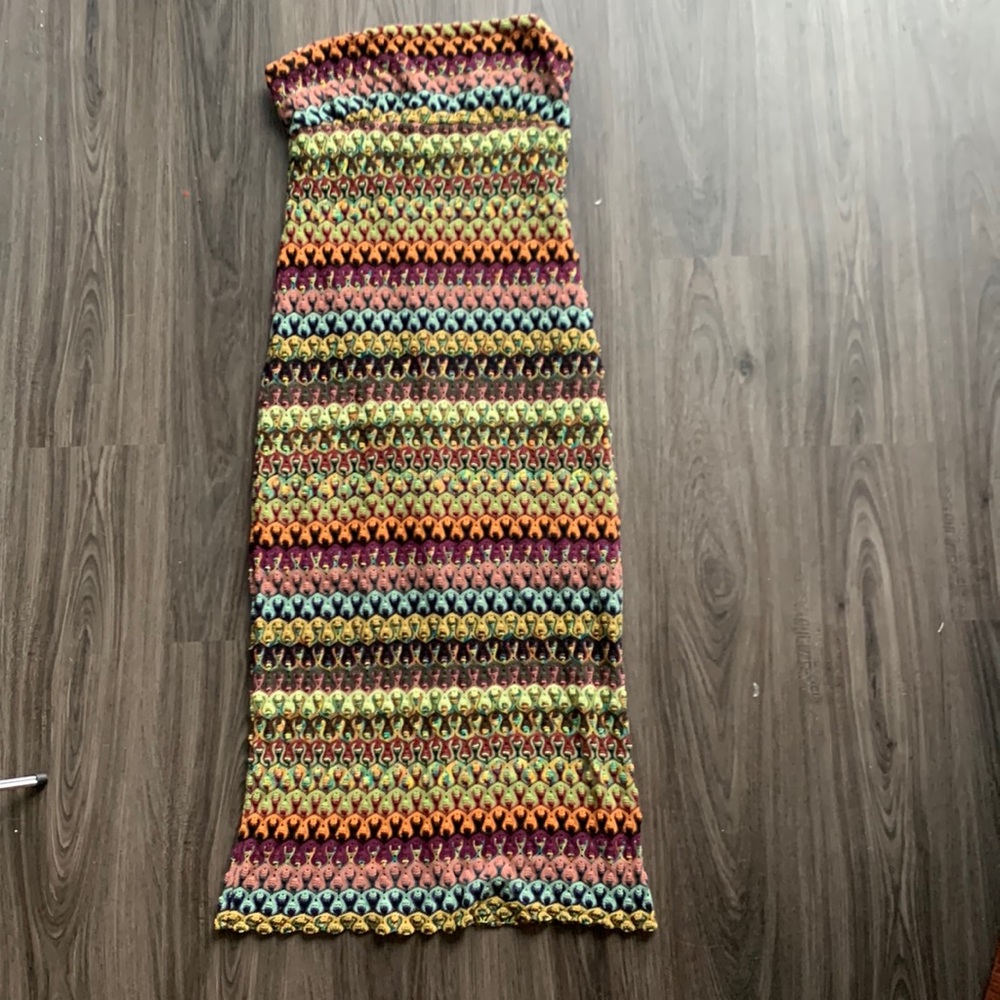 VINTAGE Crochet Bodycon Maxii Dress